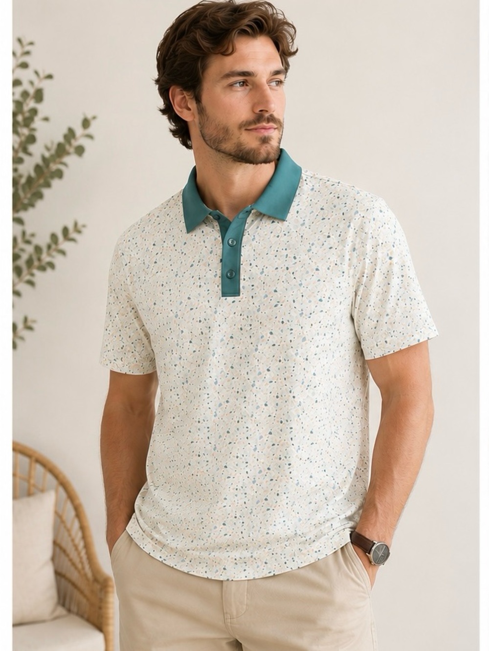 Graham Luxe Golf Polo Shirt L